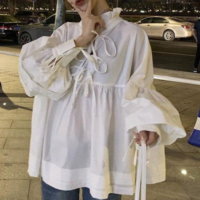 リバーシブルリボンオーバーブラウス 1369の商品画像_4