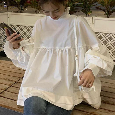 リバーシブルリボンオーバーブラウス 1369の商品画像_3