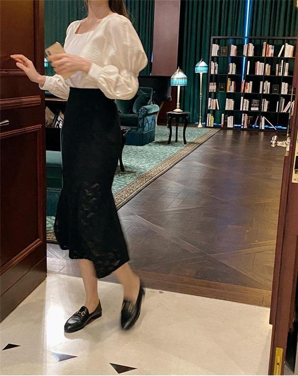 スイートツインパフブラウス 6664-ivory_即納6664-画像10-韓国ファッション通販POPREA［ポップリア］