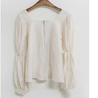 スイートツインパフブラウス 6664-ivory_即納6664-画像16-韓国ファッション通販POPREA［ポップリア］