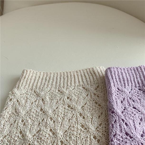 透かし編みサマーニット 6772-ivory_即納6772-画像5-韓国ファッション通販POPREA［ポップリア］