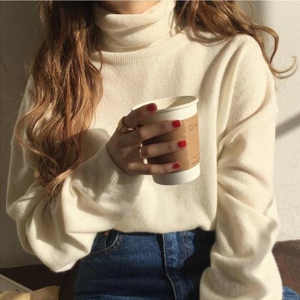 カラータートルネックセーター 6293-white_即納62931-画像2-韓国ファッション通販POPREA［ポップリア］