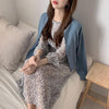 フラワーシフォンロングドレスワンピ 6706-white_即納6706-画像9-韓国ファッション通販POPREA［ポップリア］