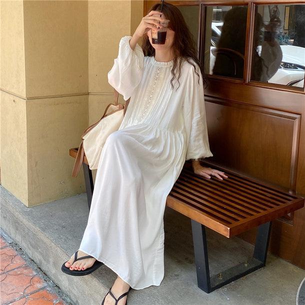 刺繍フロントロングワンピース 6743-ivory_即納6743-画像11-韓国ファッション通販POPREA［ポップリア］