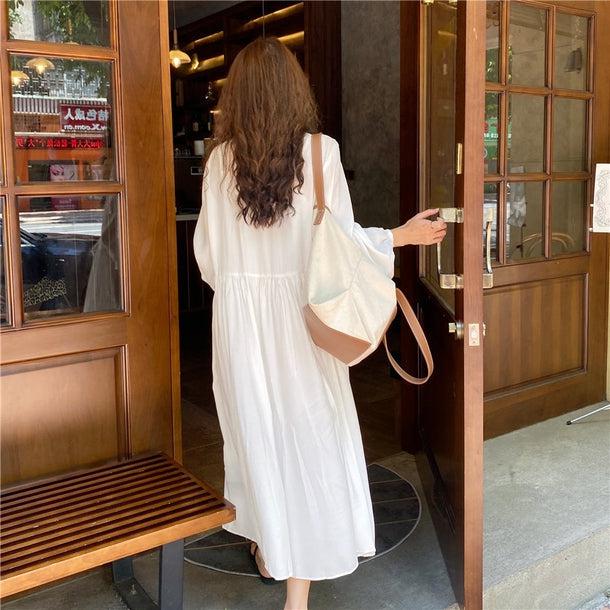 刺繍フロントロングワンピース 6743-ivory_即納6743-画像12-韓国ファッション通販POPREA［ポップリア］