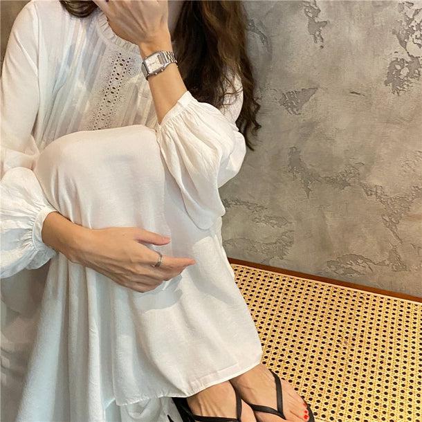 刺繍フロントロングワンピース 6743-ivory_即納6743-画像16-韓国ファッション通販POPREA［ポップリア］