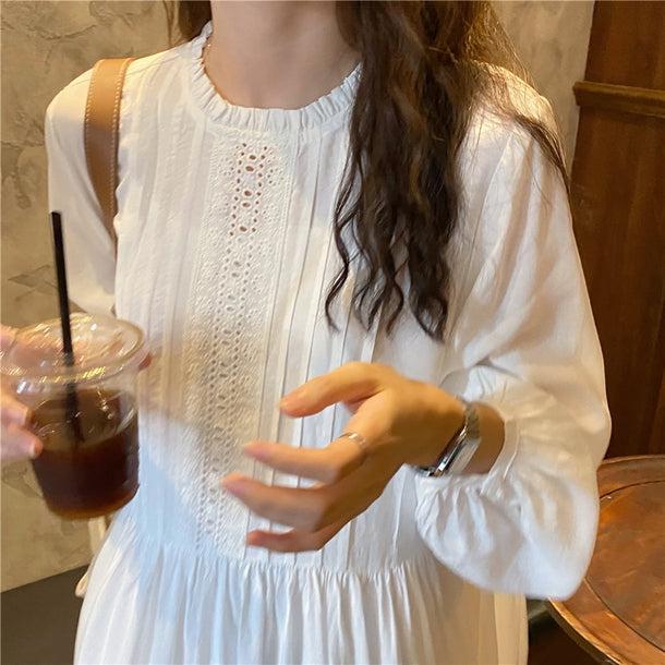 刺繍フロントロングワンピース 6743-ivory_即納6743-画像19-韓国ファッション通販POPREA［ポップリア］