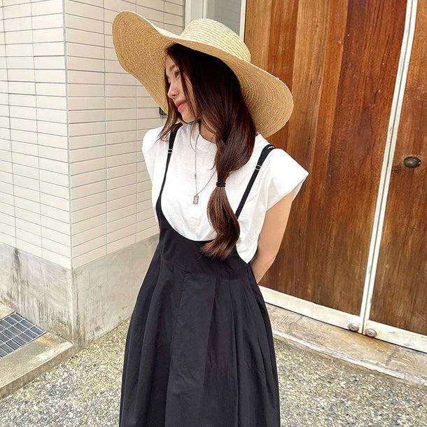 キャミオールインワンスカート 6007-black_お取り寄せ6007-画像3-韓国ファッション通販POPREA［ポップリア］