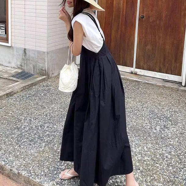 キャミオールインワンスカート 6007-black_お取り寄せ6007-画像5-韓国ファッション通販POPREA［ポップリア］