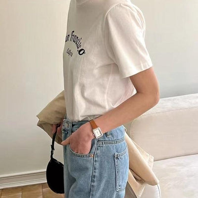 San FranciscoロゴTシャツ 6060-white_お取り寄せ6060-画像2-韓国ファッション通販POPREA［ポップリア］