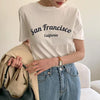 San FranciscoロゴTシャツ 6060-white_お取り寄せ6060-画像4-韓国ファッション通販POPREA［ポップリア］