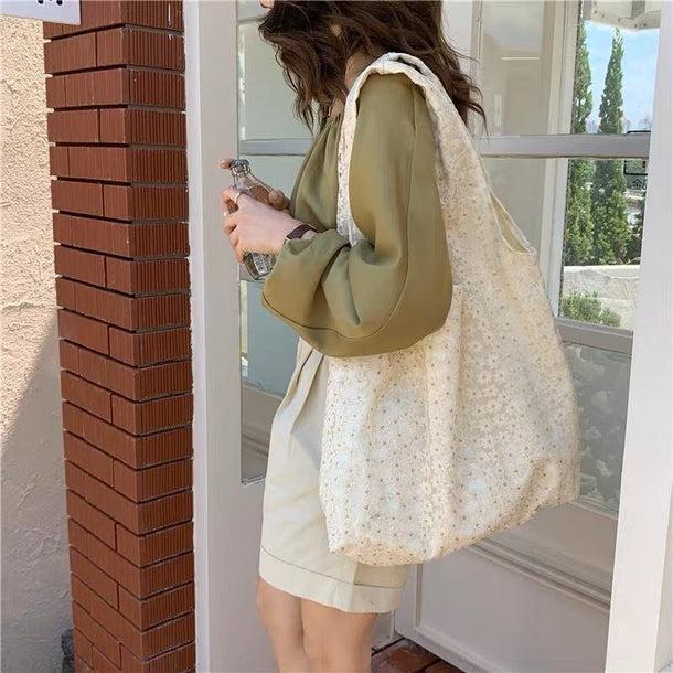 ビックサイズフラワートートバッグ 6147-ivory_お取り寄せ61472-画像5-韓国ファッション通販POPREA［ポップリア］