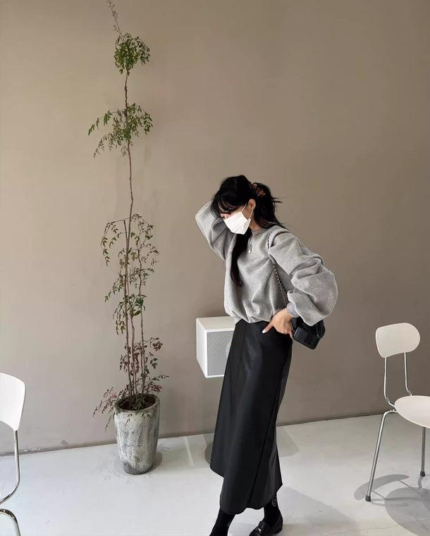 カットスリーブルーズスウエット 6173-gray_お取り寄せ6173-画像6-韓国ファッション通販POPREA［ポップリア］