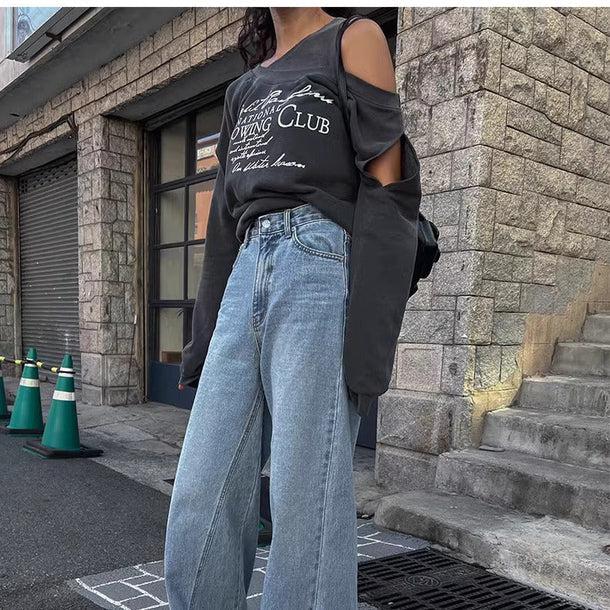 カットスリーブロゴショートスウエット 6174-gray_お取り寄せ6174-画像7-韓国ファッション通販POPREA［ポップリア］