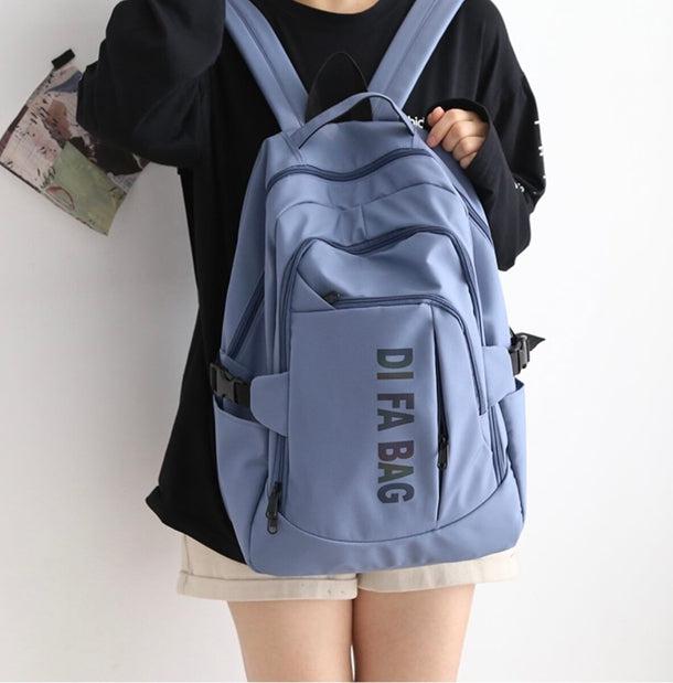 DI FA BAGカジュアルバックパック﻿ 6184-blue_お取り寄せ6184-画像3-韓国ファッション通販POPREA［ポップリア］