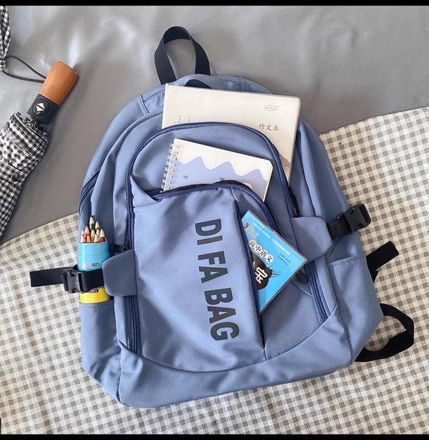 DI FA BAGカジュアルバックパック﻿ 6184-blue_お取り寄せ6184-画像6-韓国ファッション通販POPREA［ポップリア］