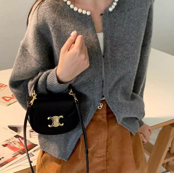 ライクパールカラージッパージャケット﻿﻿ 6216-gray_お取り寄せ6216-画像3-韓国ファッション通販POPREA［ポップリア］