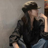 チューリップカラードットブラウス 6231-black_お取り寄せ6231-画像2-韓国ファッション通販POPREA［ポップリア］
