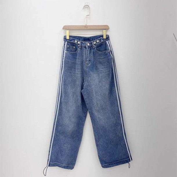ノルディ NERDY SIDE LINE WIDE DENIM PANTS サイドラインワイド