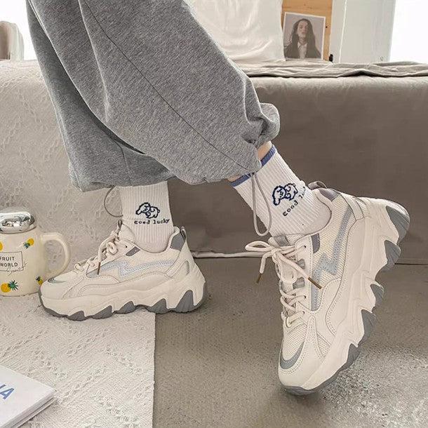 ホワイト＆カラーシューズ﻿﻿﻿﻿﻿﻿﻿ 6286-white/35(22.5cm)_お取り寄せ62865-画像5-韓国ファッション通販POPREA［ポップリア］