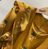 バックリボンフリル＆フラワードレス 6350-yellow_即納6350-画像12-韓国ファッション通販POPREA［ポップリア］