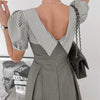 ストライプシャツドッキンググレイワンピース 6786-gray_お取り寄せ6786-画像6-韓国ファッション通販POPREA［ポップリア］