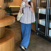 ノースリーブルーズストライプブラウス 6823-pink_お取り寄せ6823-画像10-韓国ファッション通販POPREA［ポップリア］