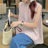 ノースリーブルーズストライプブラウス 6823-pink_お取り寄せ6823-画像2-韓国ファッション通販POPREA［ポップリア］
