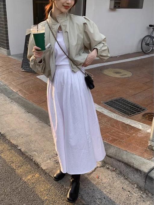 ショートライダーズジャケット 6462-画像10-韓国ファッション通販POPREA［ポップリア］