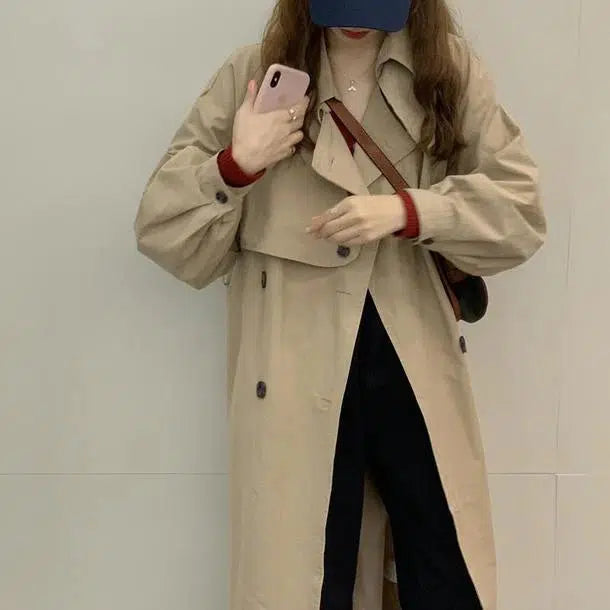 袖コンシャストレンチコート﻿ 6560-画像10-韓国ファッション通販POPREA［ポップリア］