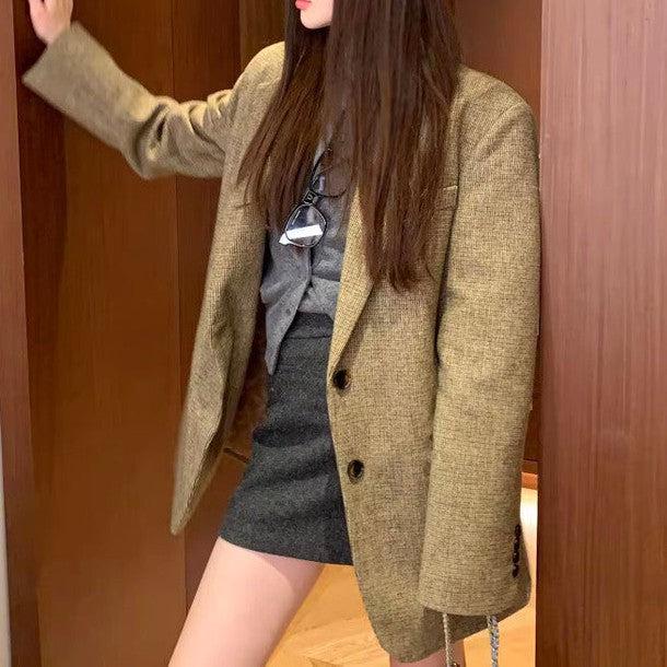 ブリティッシュテイストジャケット 6296-画像10-韓国ファッション通販POPREA［ポップリア］