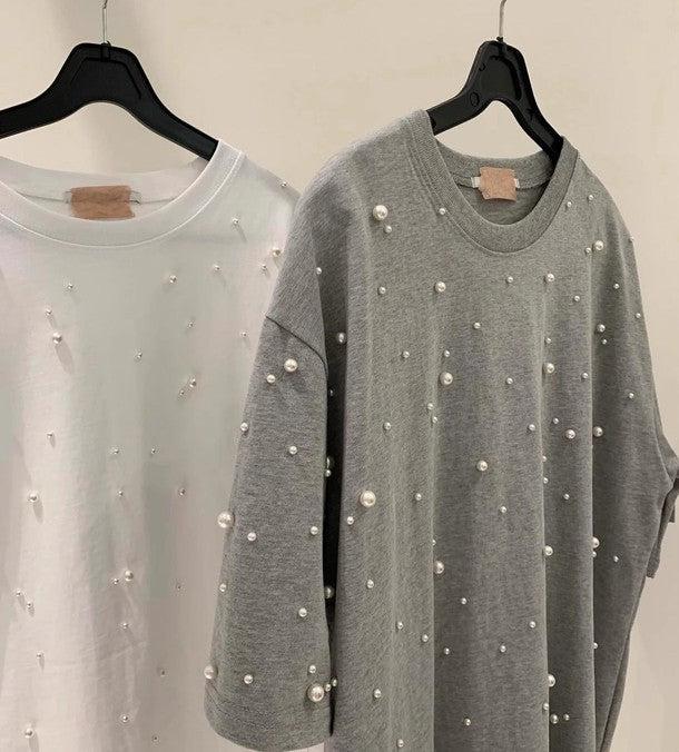 パールコンパクトTシャツ 6536-画像10-韓国ファッション通販POPREA［ポップリア］