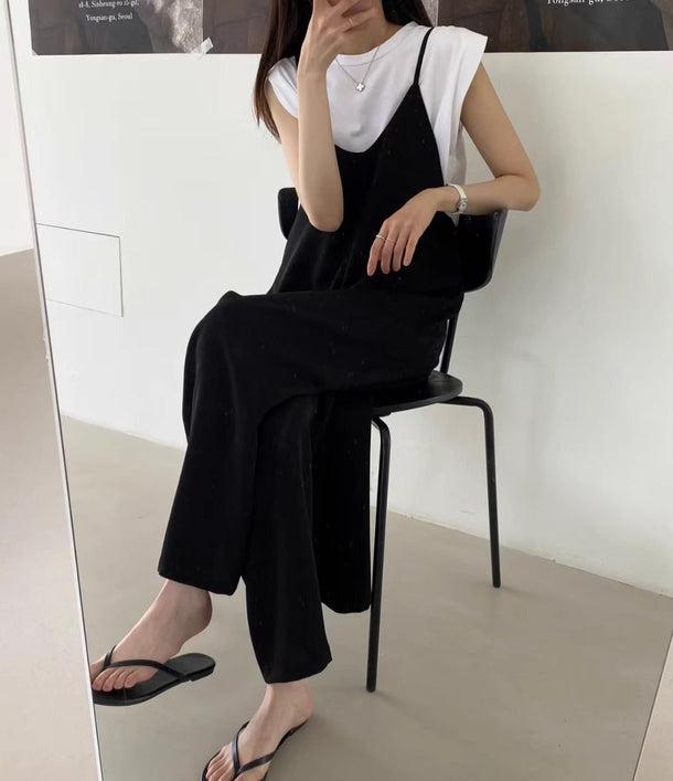 Vネックキャミサロペット 5996-画像10-韓国ファッション通販POPREA［ポップリア］