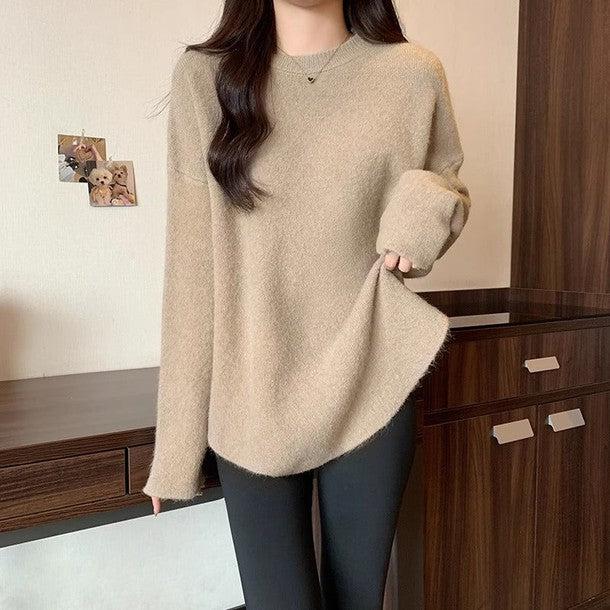 ウール混ビッグシルエットゆるニット 6465-画像10-韓国ファッション通販POPREA［ポップリア］