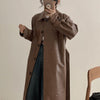 レザーステンカラーロングコート 6426-画像10-韓国ファッション通販POPREA［ポップリア］
