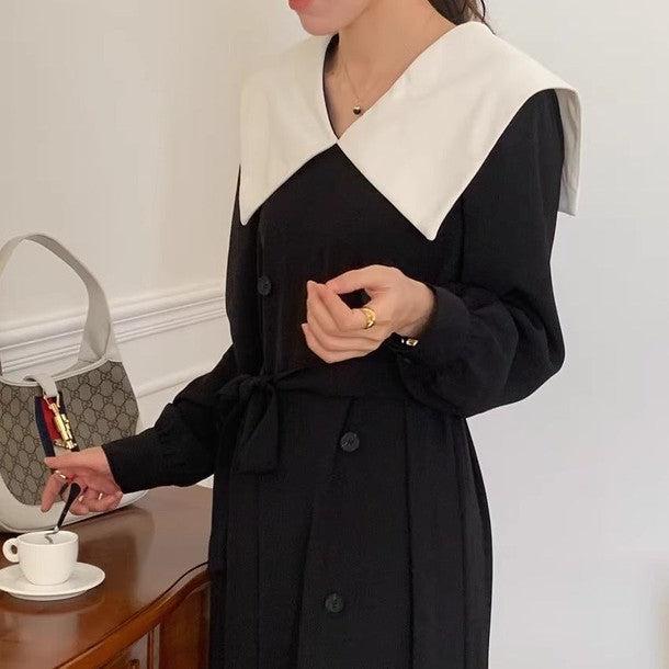 ビックカラーダブルブレストワンピース 6453-画像10-韓国ファッション通販POPREA［ポップリア］