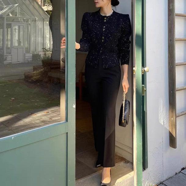 リブルニットカーディガン 6385-画像10-韓国ファッション通販POPREA［ポップリア］