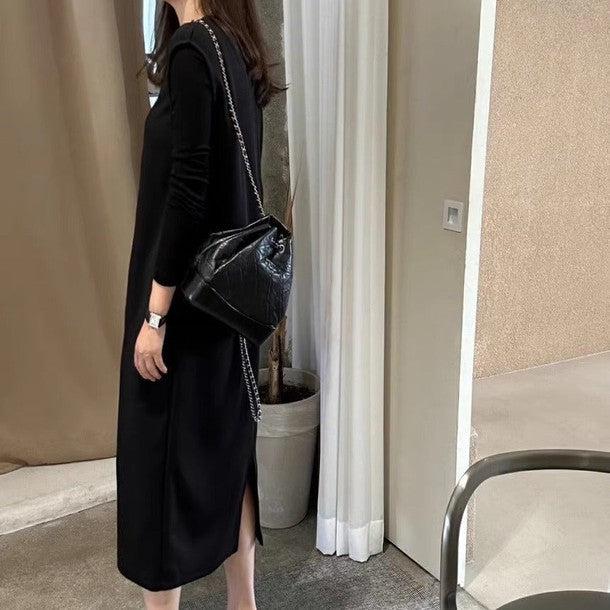 バックスリットジャンパースカート﻿ 6198-画像10-韓国ファッション通販POPREA［ポップリア］