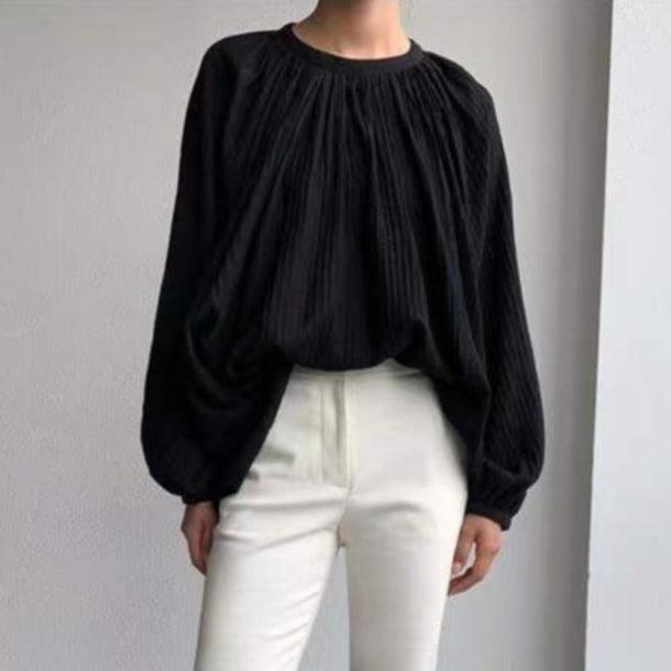 ギャザーボリュームスリーブシアーブラウス﻿﻿﻿ 5988-画像10-韓国ファッション通販POPREA［ポップリア］