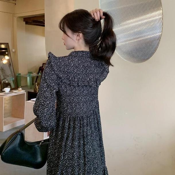 フレンチレトロフラワーワンピース 6679-画像10-韓国ファッション通販POPREA［ポップリア］