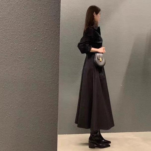 ハイウエストシャツワンピース﻿ 6446-画像10-韓国ファッション通販POPREA［ポップリア］