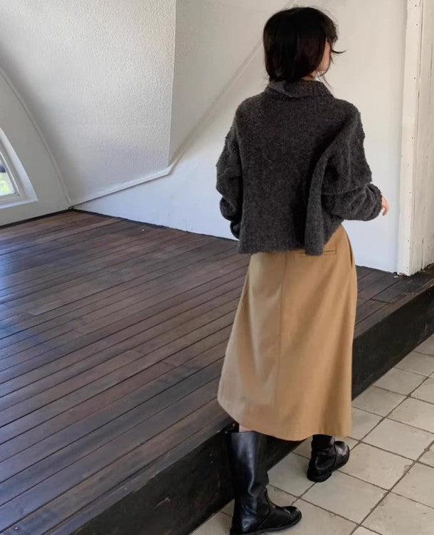 もこもこハイネックハーフジッパーニット 6321-画像10-韓国ファッション通販POPREA［ポップリア］