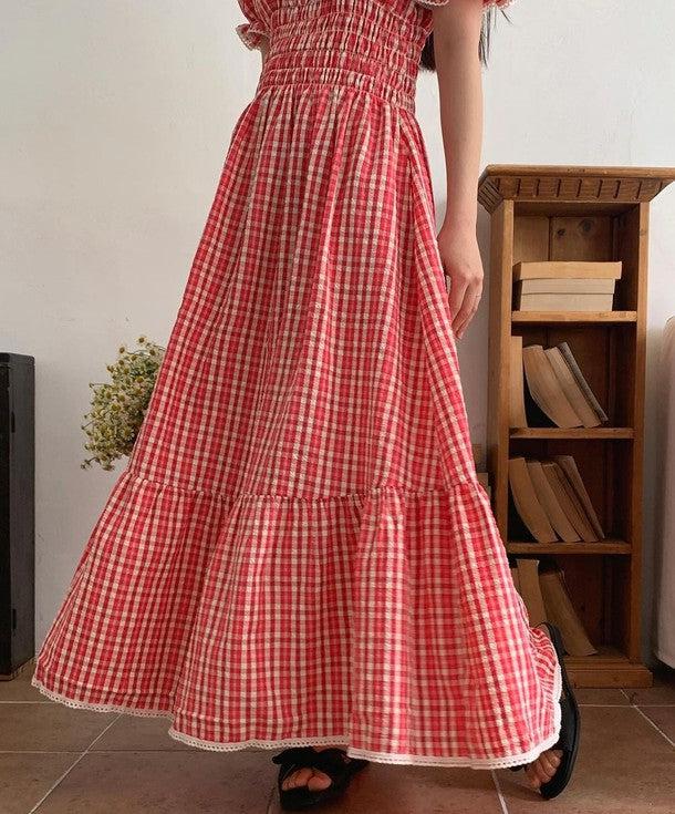 ギンガムチェック2wayワンピース﻿ 6808-画像10-韓国ファッション通販POPREA［ポップリア］