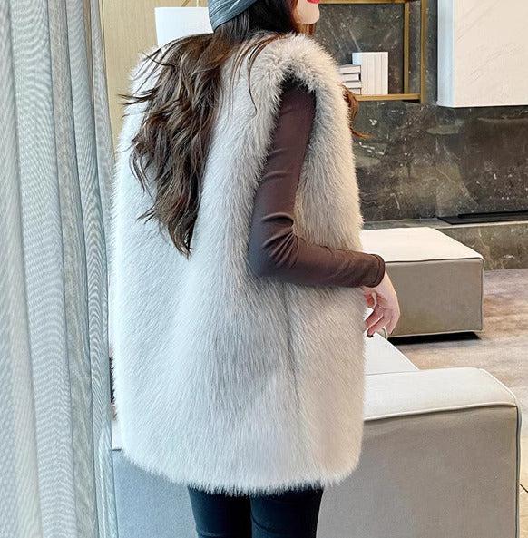 ボリュームエコファーベスト 6305-画像10-韓国ファッション通販POPREA［ポップリア］