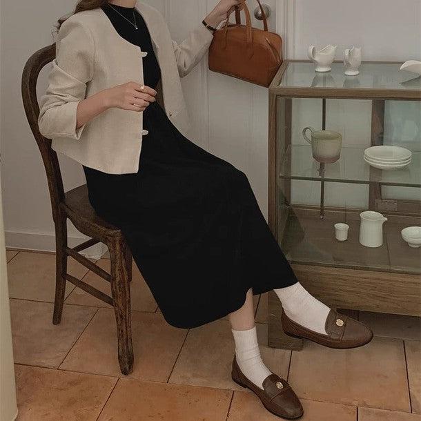 ノースリーブミディニットワンピース﻿ 6222-画像10-韓国ファッション通販POPREA［ポップリア］