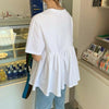 シンプルペプラムTシャツ 6033-画像10-韓国ファッション通販POPREA［ポップリア］