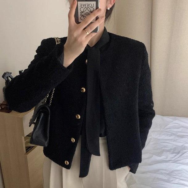 長袖ボウタイブラウス 6357-画像10-韓国ファッション通販POPREA［ポップリア］