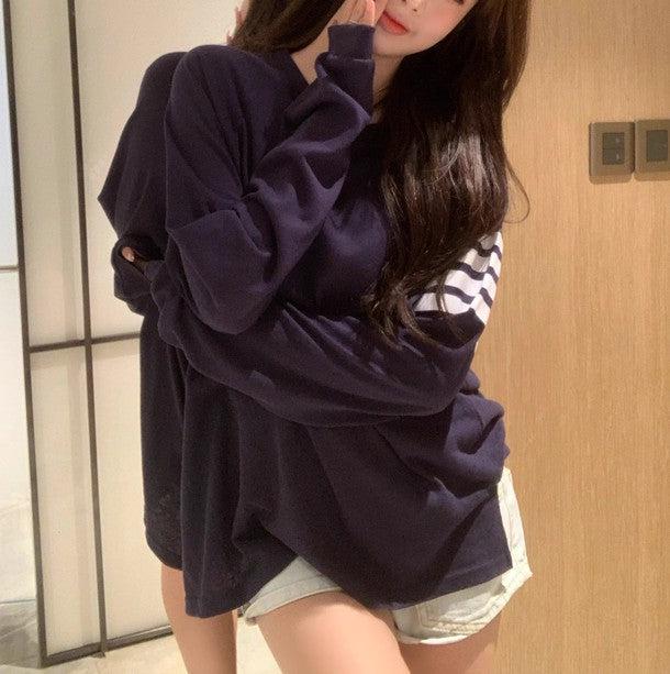 袖ラインベーシックロングTシャツ 6291-画像11-韓国ファッション通販POPREA［ポップリア］