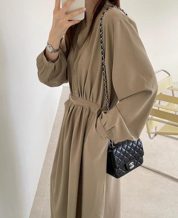 バックリボンノーカラーワンピース 6478-画像11-韓国ファッション通販POPREA［ポップリア］