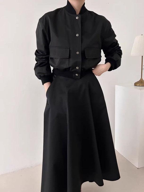 ベーシックブルゾンジャケット﻿﻿ 6217-画像11-韓国ファッション通販POPREA［ポップリア］